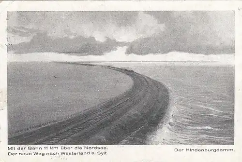 Mit der Bahn 11 km nach Westerland auf Sylt feldpgl1940 F6441