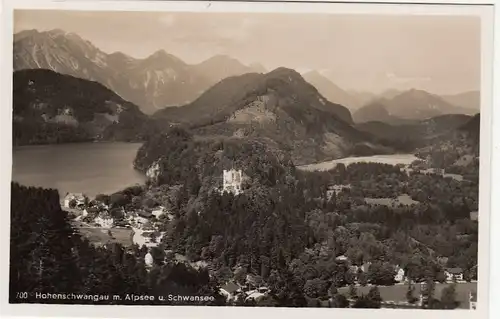 Hohenschwangau, mit Alpsee und Schwansee, Allgäu gl1934 F8828