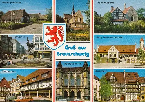 Braunschweig, Mehrbildkarte glum 1980? G1913