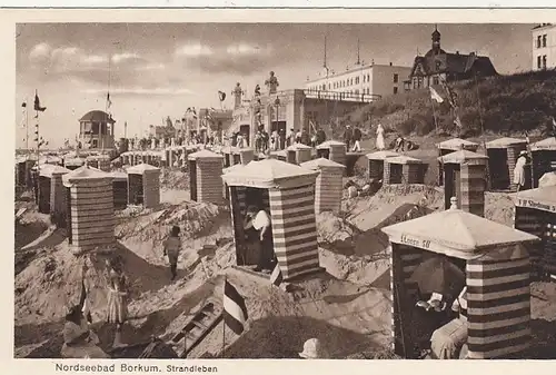 Nordseebad Borkum, Strandleben ngl F8848