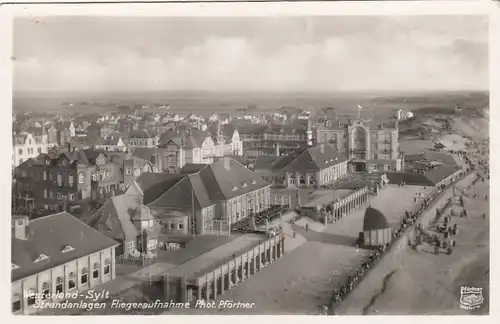 Nordseebad Westerland auf Sylt, Strandanlagen, Luftbild ngl F6447