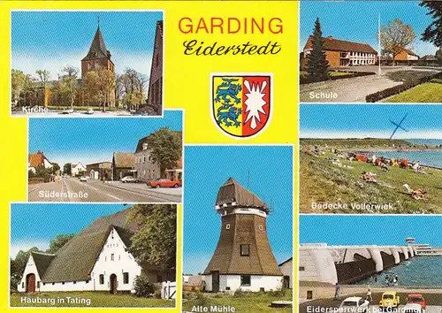 Garding, Eiderstedt, Mehrbildkarte ngl F6264