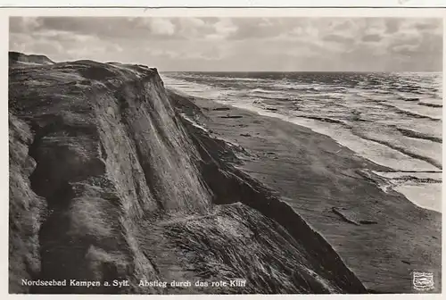 Kampen a. Sylt, Abstieg durch das rote Kliff ngl F7371