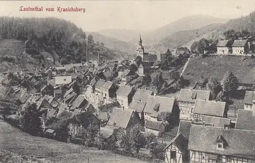 Lautenthal, Oberharz, vom Kranichsberg gl1914 G2345