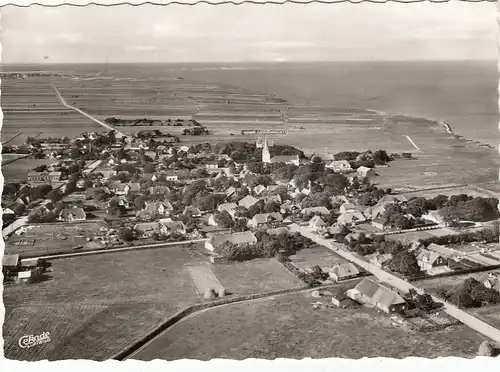 Nordseebad Nebel auf Amrum, Fliegeraufnahme ngl F6361