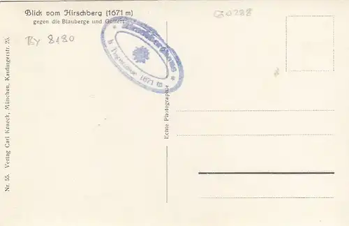Tegernsee, Blick vom Hirschberg gegen die Blauberge und Guffert ngl G0288