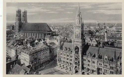 München, Rathaus mit Frauenkirche ngl G0092