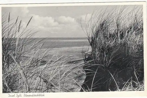 Nordseeinsel Sylt, Dünendurchblick gl1956 F6387