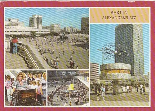 Berlin, Alexanderplatz, Mehrbildkarte gl1990 F6535