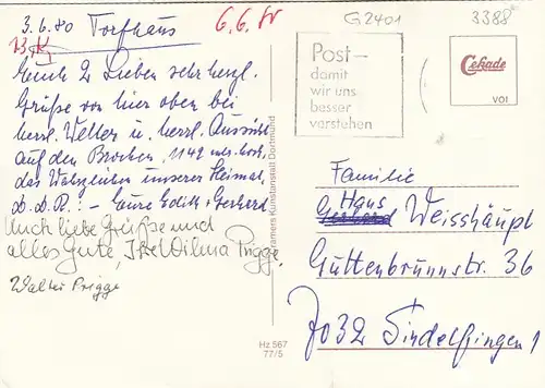 Zonengrenze im Harz, Mehrbildkarte gl1980 G2401