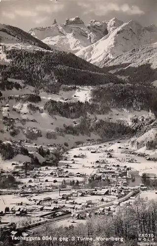 Tschagguns gegen 3 Türme, Vorarlberg gl1962 F9532