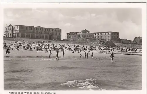 Nordseebad Wangerooge, Strandpartie gl1954 F8614