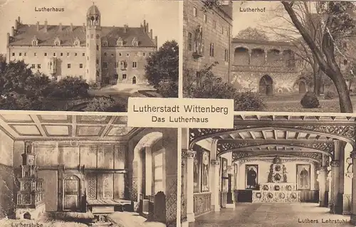 Lutherstadt Wittenberg, Luther-Haus, Mehrbildkarte ngl F9578