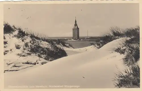 Nordseebad Wangerooge, Durchblick zum Westturm gl1936 F8640