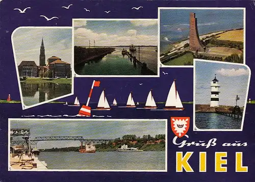 Kiel, Mehrbildkarte ngl F7495