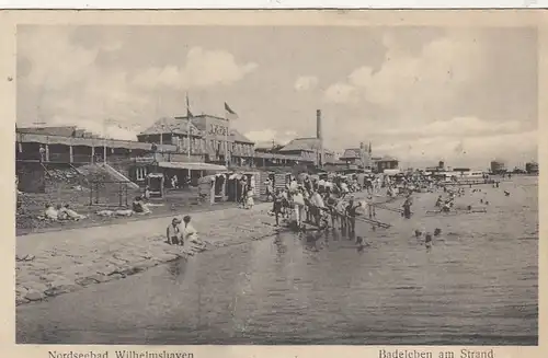 Wilhelmshaven, Badeleben am Strand gl1932 F8660