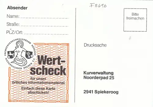 Nordseebad Spiekeroog, Werbekarte ngl F8696