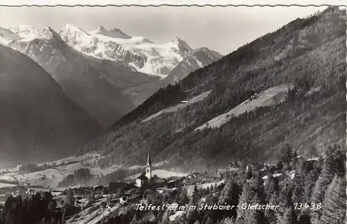 Telfes in Tirol, mit Stubaier Gletscher ngl F9104