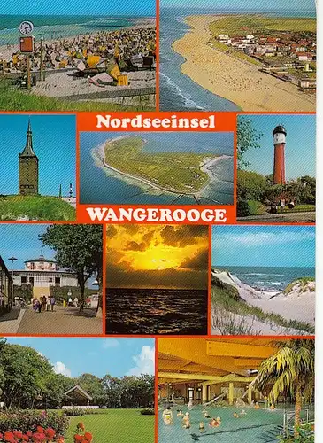 Nordseebad Wangerooge, Mehrbildkarte gl2001 F8726