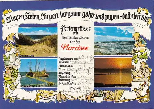 Friesische Urlaubsgrüße gl1989 F8733