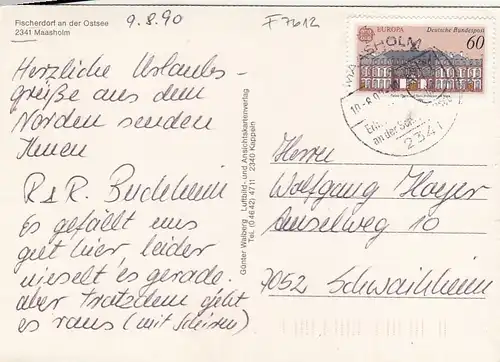 Maasholm, Ostsee, Mehrbildkarte gl1990 F7612