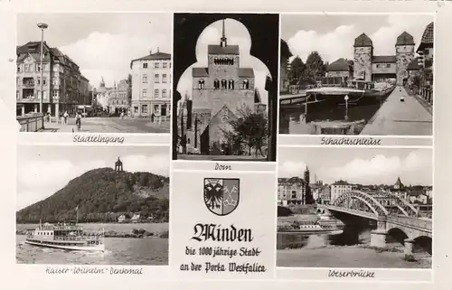 Minden, Westf., Mehrbildkarte gl1960 F6645