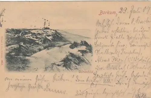 Nordseebad Borkum, Blick auf den Strand gl1907 F8843