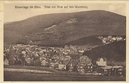 Braunlage/Oberharz, Total mit Blick auf den Wurmberg gl1933 G2298