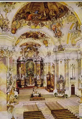 Ottobeuren, Benediiktinerabtei, Innenansicht gl1964 F9250