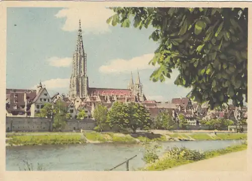 Ulm a.D., Münster von der Donau aus ngl G0398