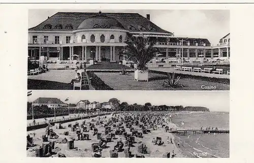 Ostseebad Travemünde, Casino und Strand ngl F7809