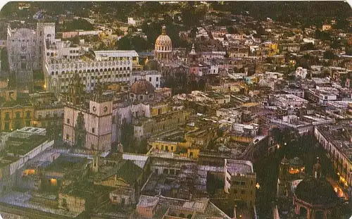 Mexico, Guanajuato, Panoramica de Noche ngl F8928