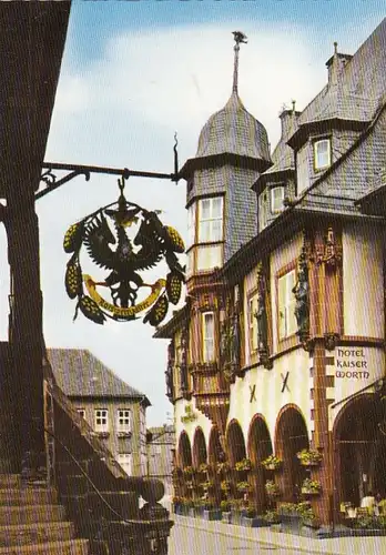 Goslar, Harz, Rathaustreppe und Hotel Kaiser Worth ngl G2390