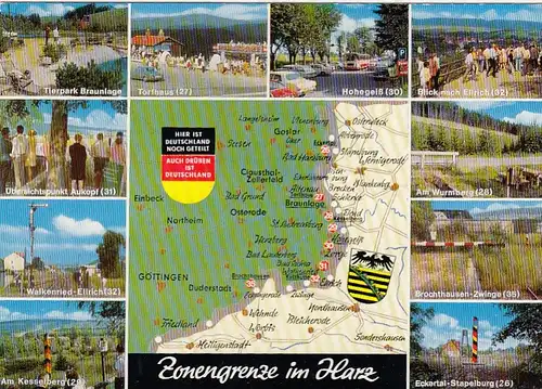 Zonengrenze im Harz, Mehrbildkarte glum 1970? G2400