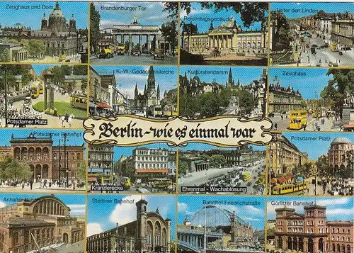 Berlin, wie es einmal war, Mehrbildkarte ngl F6885