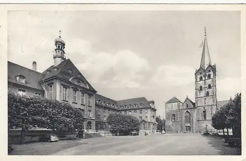 Herford, Rathaus und Münsterkirche gl1952 F6818