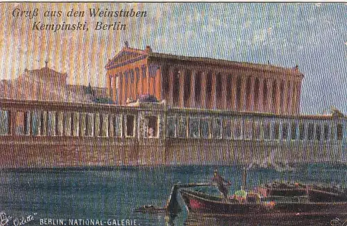 Berlin, Weinhaus Kempinski Werbekarte gl1910 F6914