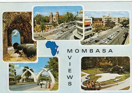 Kenia, Mombasa, Mehrbildkarte gl1978 F9389