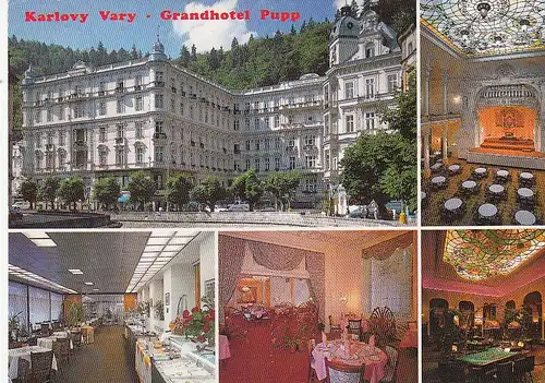 Karlovy Vary, Grandhotel Pupp, Mehrbildkarte ngl G0651