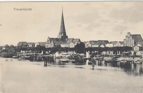 Travemünde, Blick auf die Stadt ngl F7879