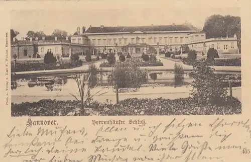 Hannover, Herrenhäuser Schloß gl1899 G2850