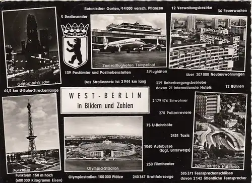 Berlin, Westberlin in Bildern und Zahlen gl1964 F6863