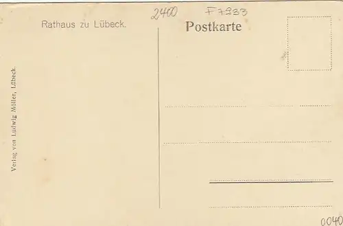 Lübeck,Rathaus-Treppe ngl F7933