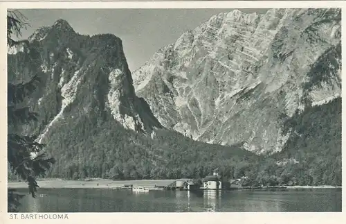 St. Bartholomä am Königssee mit Watzmann-Ostwand ngl G0000