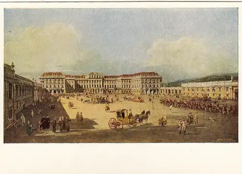 CANALETTO (BERNARDO BELLOTTO) Wien, Schloß Schönbrunn, Hofseite ngl G0017