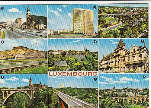 Luxembourg, Mehrbildkarte ngl G0734