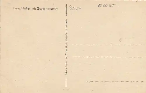 Partenkirchen mit Zugspitzmassiv ngl G0065