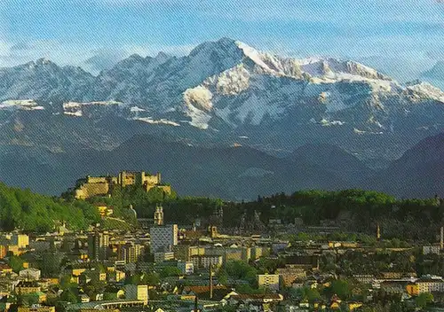 Salzburg, mit Hohem Göll ngl G0779