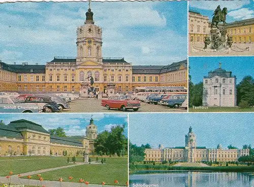 Charlottenburg (Berlin), Schloß, Mehrbildkarte glum 1965? F7107