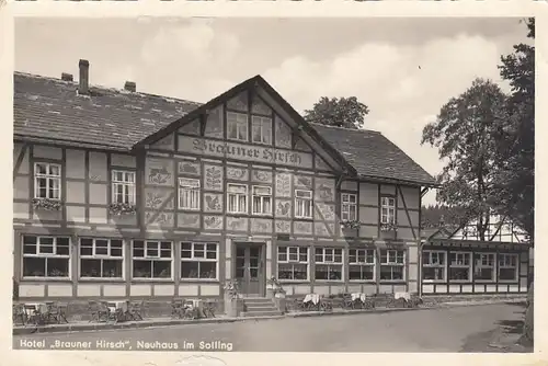 Neuhaus, Solling, Hotel Brauner Hirsch ngl G2633